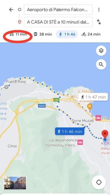 A Casa Di Ste - Vicino Aeroporto Falcone Borsellino คารินิ ภายนอก รูปภาพ